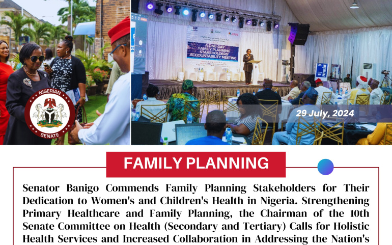 Senator Dr. Ipalibo Harry Banigo Lauds Family Planning Efforts at the FP2030 Accountability Framework.