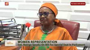 Senator Dr. Banigo Speaks on Women’s Representation in Nigeria.